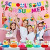 School's Out for Summer Decorations Include Summer Theme Banner Hanging