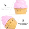 iplusmile 1Pc Pink Ice Cream Mechanical Timer Wind Up Cooking