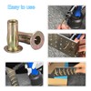 Awclub 5/16-18 Multi-Grip Rivet Nuts, 6pcs Pre-Bulbed Shank Flat Head