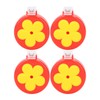 4pcs Flower Hummingbird Clip Feeder with Brushes, ABS Portable Handheld