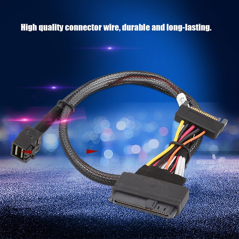 Mini SAS SFF-8643 to SFF-8639 U.2 4CH Connector Wire Cable