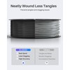 ELEGOO PLA Filament 1.75mm Gray 1KG, 3D Printer Filament Dimensional