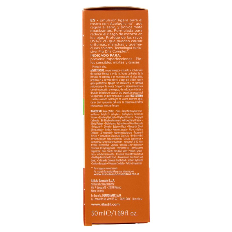 Rilastil Sun System Water Touch Fluid Comfort Moisturising and Antioxidant