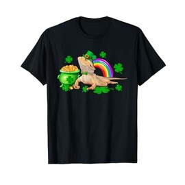 Bearded Dragon Shamrock Rainbow Bearded Dragon Leprechaun T-Shirt