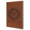 Tailored Treasures of the Occult: Sun Engraved Leather Journal -
