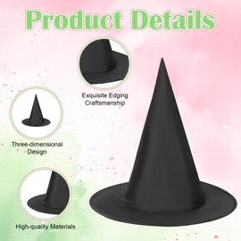 SUPXYC 32PCS Witch and Princess Party Favors, Princess Crowns and Witch Hats Set, Princes Crown Witch Hat Set Witchs Broom Pens Sparkly Ballpoint Pens, Witchs Birthday Party Decorations