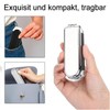 2 Stück Klappbürste Reise, Klappbar Haarbürste mit Spiegel, Mini Haarkämme,