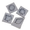 Flower/Leaf Rubber Molds, 4/pk