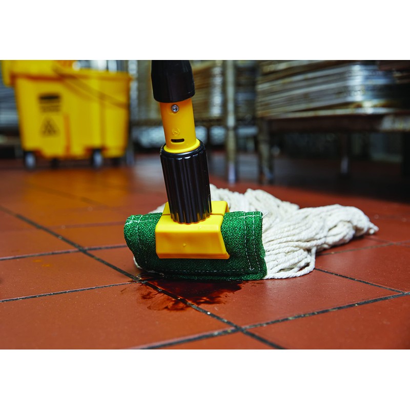 Rubbermaid Commercial Products Gripper 60" Wood Wet Mop Handle, Natural,