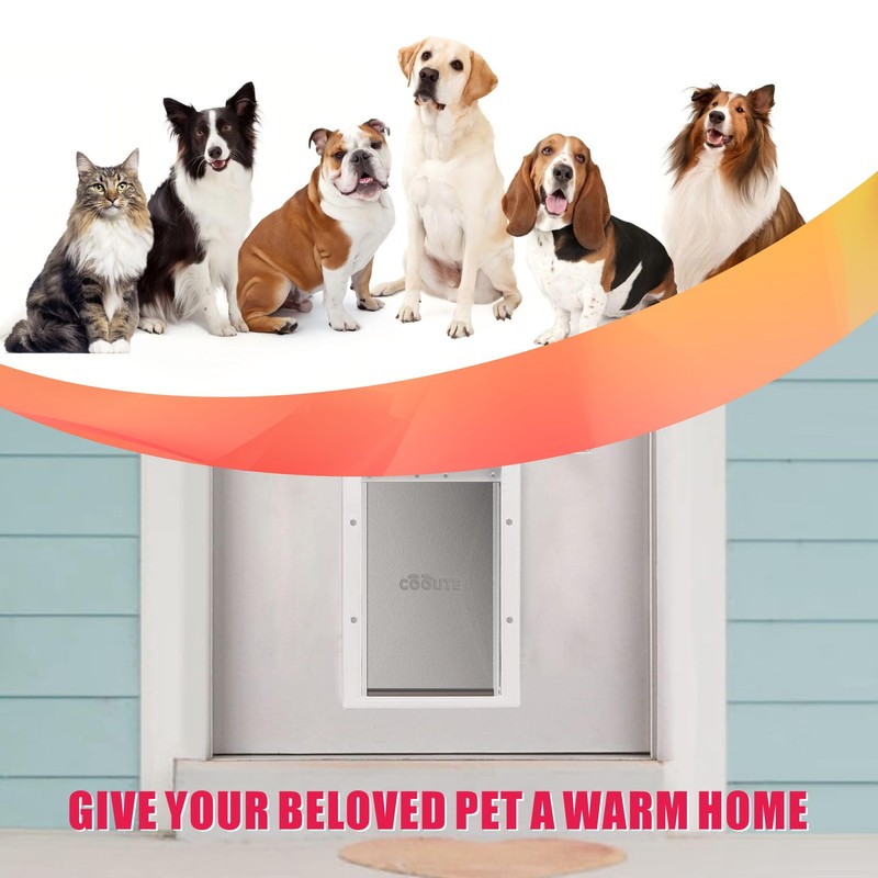 Cooute 2 Pack Pet Door Replacement Flap with Magnetic Closure,