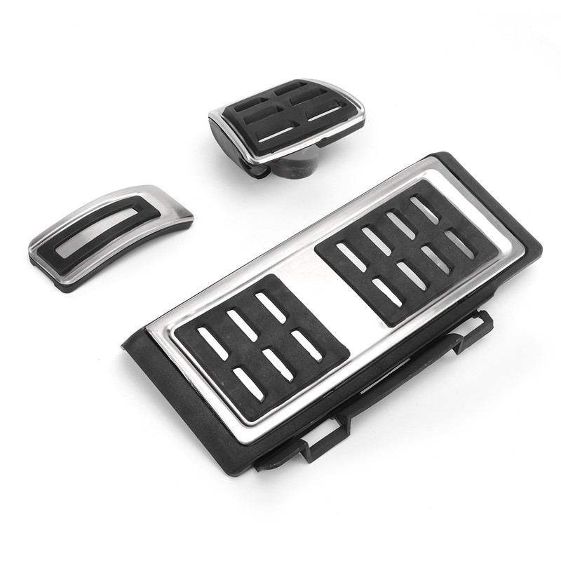 Foot Pedal Set Accelerator Brake Footrest Pads Anti Skid Rubber