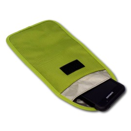 Minder Signal Blocker 2 Pack - Signal Jamming Case with RFID Blocking Pouch for Keyless Entry/Start Car Keys and Mobile Phones - Faraday Bag Protection Security for WIFI/GSM/LTE/NFC/RFID (Lime Green)