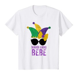 Kids Mardi Gras Girl Baby Sunglasses Party Parade Gift T-Shirt