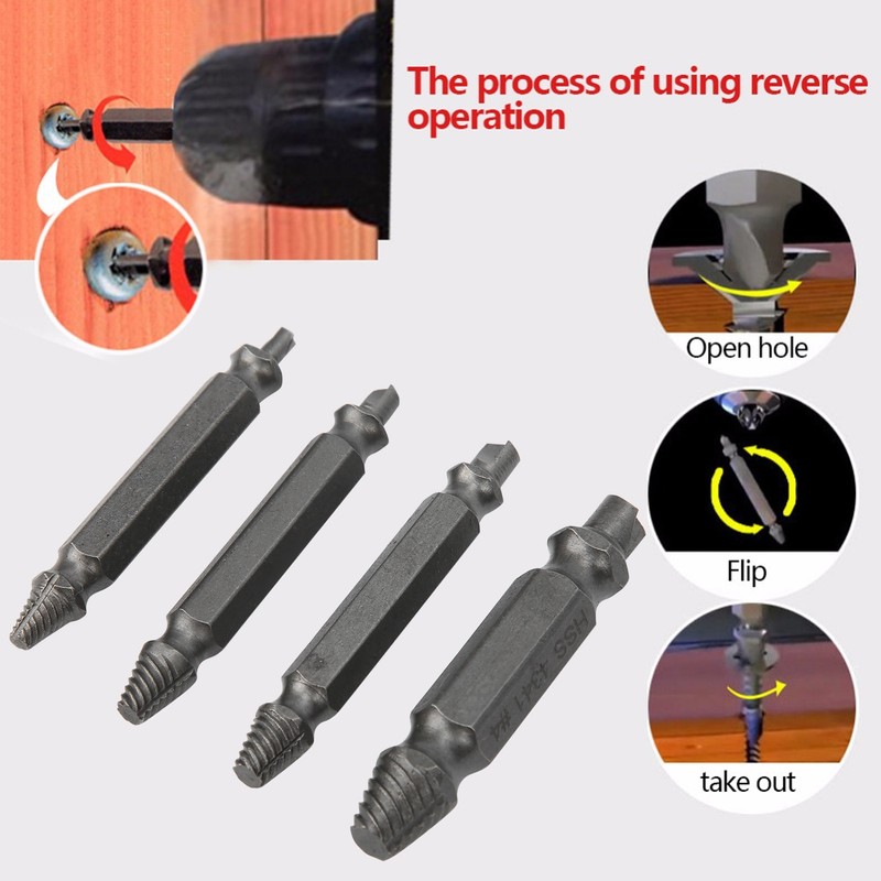 3 Box Screw Extractor Damaged Speed Out Drill Bits Remover