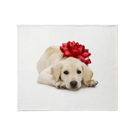 CafePress Yellow Lab Puppy Throw Blanket Super Soft Fleece Plush Throw Blanket, 60"x50"