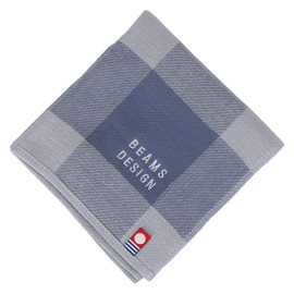 Beams Design 06908002 Men's Towel Handkerchief, Hand Towel, Unisex, Blue [B]