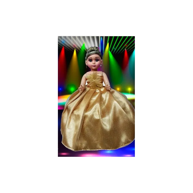 Muñeca Quinceañera Xv 15 Niña Dorado