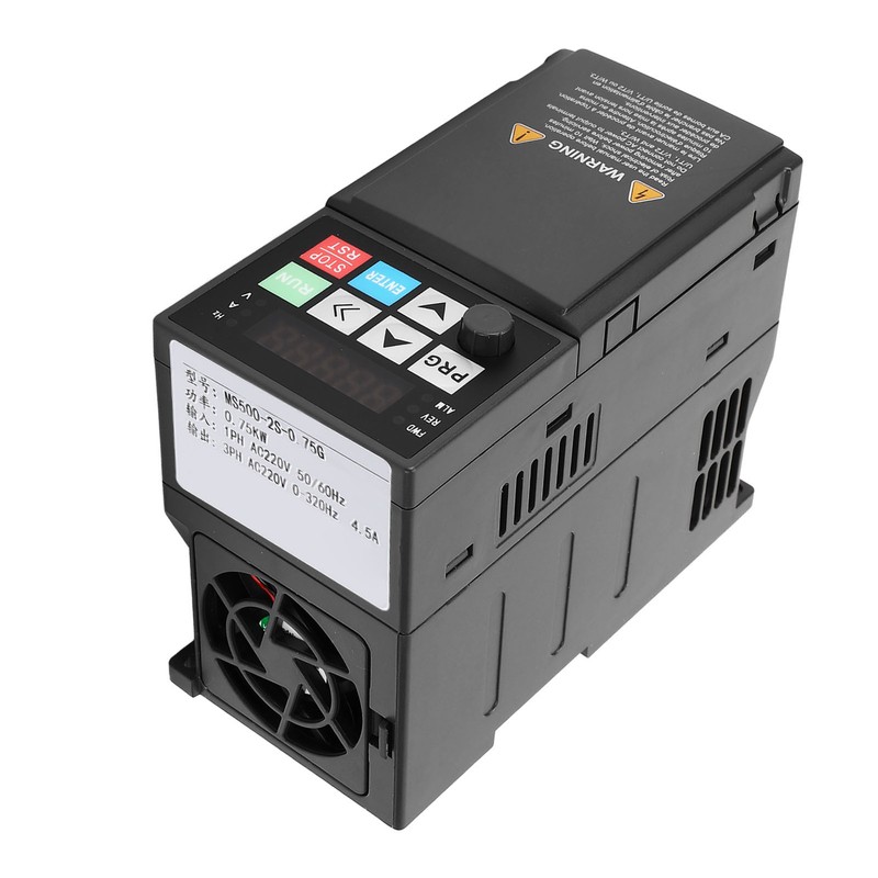 VFD Frequency Inverter 0.75KW 1PH Input to 3PH 4.5A Output