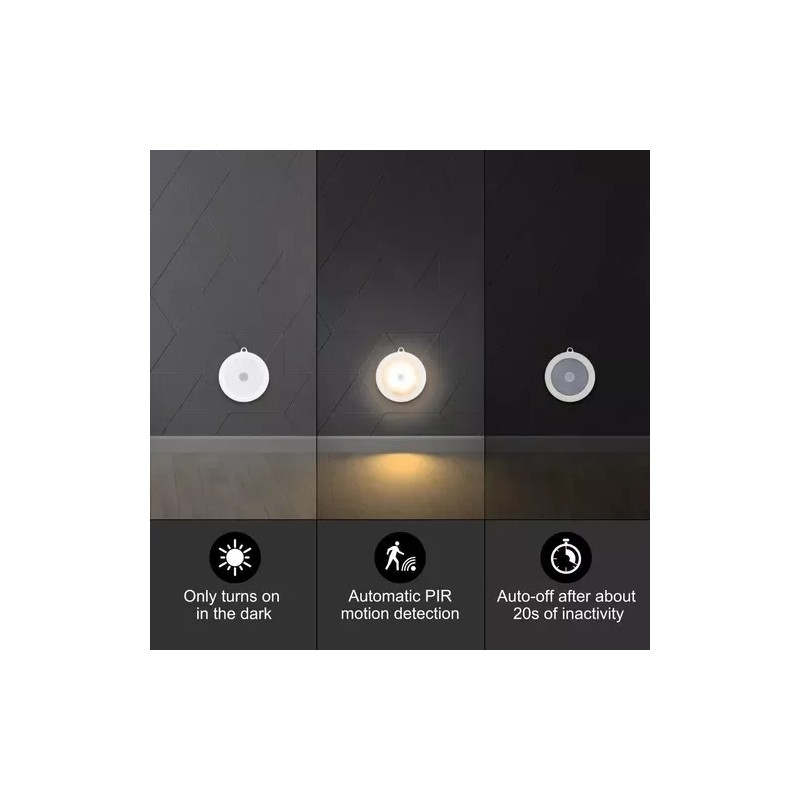 YSL Lampara Luz Led Con Sensor Movimiento Inalámbrico 2 Pzs