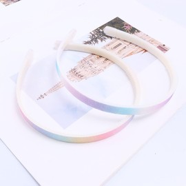 5 Stück glitzernde Haarbänder – Bunte, rutschfeste Haaraccessoires – Niedliches Design in Regenbogen- Konfetti-Optik – Ideal für kleine Mädchen festliche Anlässe