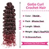 Unionbeauty GoGo Curl Crochet Hair 18 Inch 8 Packs Curly
