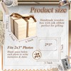 Mini Wooden Pull out Photo Box, DIY 2x3 Album,20 Photos,Natural