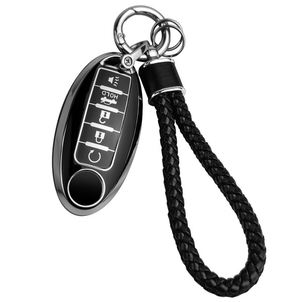 Joyear for Nissan Keychain with Key Fob Cover Compatible with