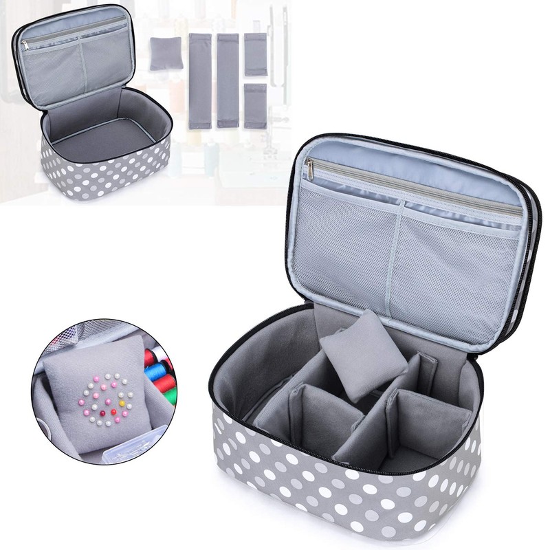 Luxja Double Layer Sewing Accessories Organiser, Storage Bag for Sewing