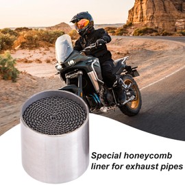 Motorcycle Exhaust Muffler | Stainless Steel Muffler Silencer Pipe | Easy To Install, Enhances Performance For Scooters, Sports, Cruiser, And Dirt Motorcycles
