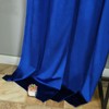 ELKCA Luxury Royal Blue Velvet Window Curtain for Living Room,Grommet