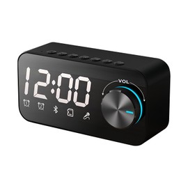 Colexy Bluetooth Speaker with RGB Light and Double Alarm Clock, Multifunctional Music Box, Portable Bluetooth Box, Dual Bass Drivers, 360° Stereo Sound, Hands-Free Function for Phone, Outdoor