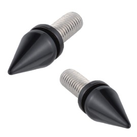 Lunsom License Plate Screws, Decorative License Plate Bolts 4 Pack Fasteners for Front and Back License Plates Tag Frame Kit,Black