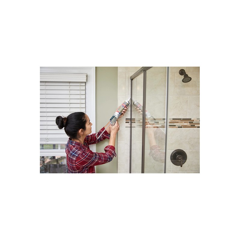 GE Advanced Silicone Kitchen & Bath Sealant Almond, 2.8 oz,