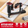 3PLUS HT5014SP Pneumatic 20 Gauge Stapler, T50 Upholstery Stapler, 1/4-Inch