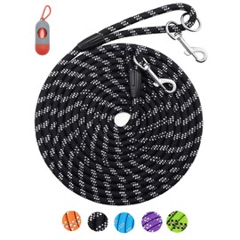 Long Dog Leash for Dog Training 10FT 16FT/30FT/50FT/100FT, Reflective Threads Rope Dog Leash, Heavy Duty Dog Lead for Large Medium Small Dogs Walking Playing, Camping, or Yard