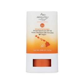 Absolutely Natural Protector Solar Mineral En Barra Fps 50 Con Aceite De Rosa Mosqueta, Libre De Crueldad Animal Y Seguro Para Arrecifes, Mezcla...   