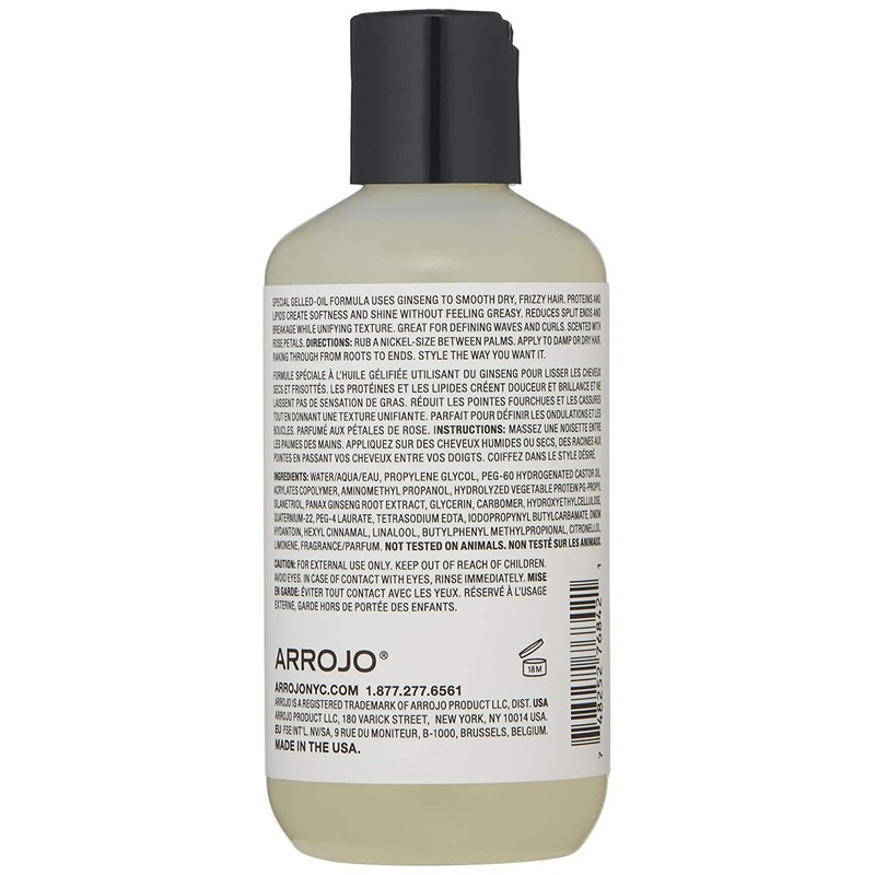 ARROJO Elixir Defrizzing Gel, 6 Fl oz