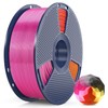 SUNLU PLA+ Silk Filament, Four-Color 3D Printer Filament 1.75mm, Dimensional