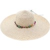 Lanzom Womens Wide Brim Summer Straw Hat Floppy Foldable Roll