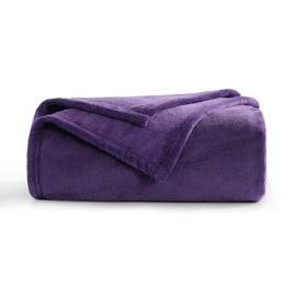 Aisbo Cuddly Fluffy Blanket Purple Fleece Blanket Warm Sofa Blanket for Winter Cuddly Blanket Purple Children Soft as Living Room Blanket 130 x 150 cm Small Couch Blanket