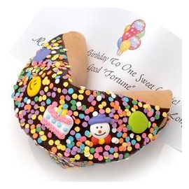 Happy Birthday Giant Fortune Cookie, Dark Chocolate