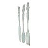 Zeckos Galvanized Grey Metal Fork, Spoon, and Knife Farmhouse Kitchen
