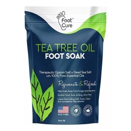 FOOT CURE Pie Cure Aceite Del Árbol Del Té Baño De Pies Con Sal Espsom
