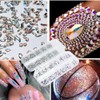  2680pcs 3D Rhinestone Nail Parts, Acrylic Crystal AB, Polyform