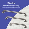 Stardrix Grab Bar Bundle for ADA Compliance, Brushed Stainless Steel