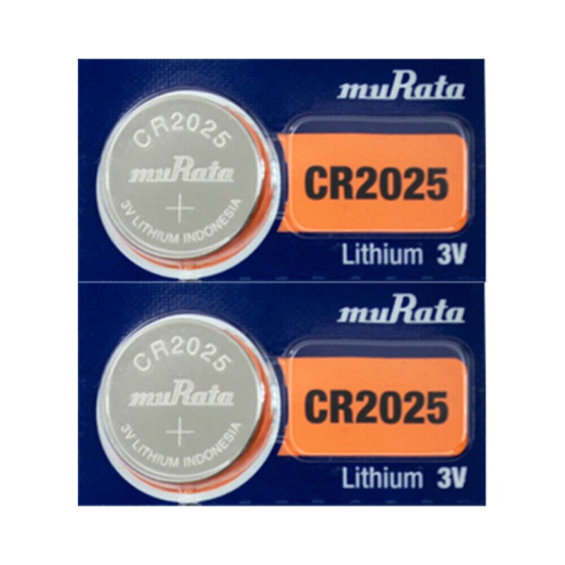 2x Murata Fresh CR 2025 CR2025 ECR2025 BR2025 LITHIUM COIN