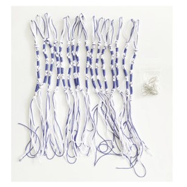 Cyprinus Carpio Jewish Traditional Tzitzits Set for Pants/Jeans Tzitzits Tassels Prayer Shawl Accessories Blue and White Home Decor Tassels with Hanging Hooks for Hebrew men or women