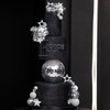 DRWATE Decoración para tartas de discoteca, 47 piezas, plateado, metálico,