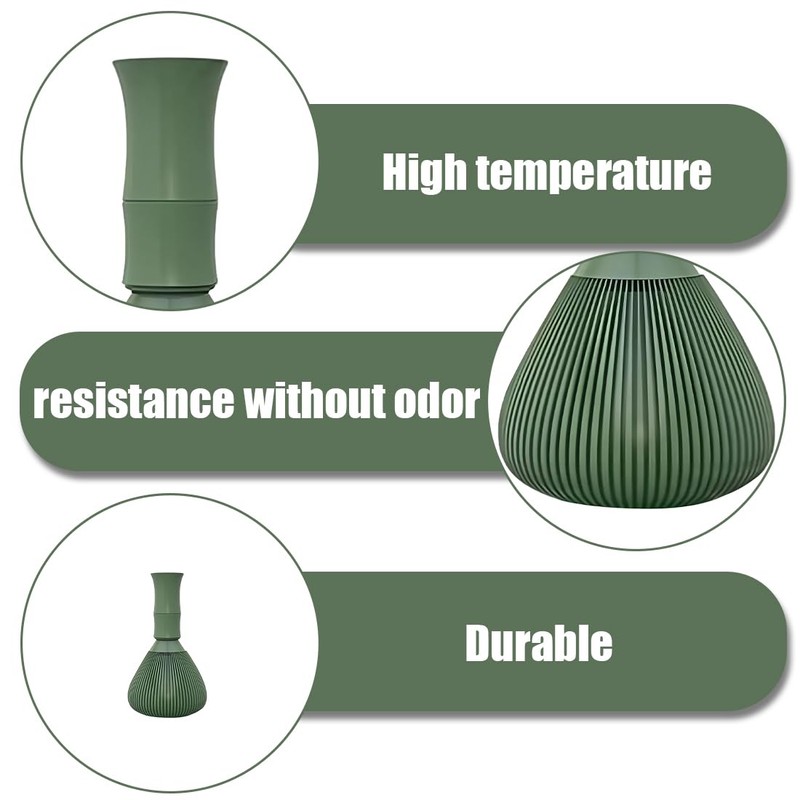 Tomedeks Green Plastic Reusable Matcha Whisks Matcha Whisk Green Tea