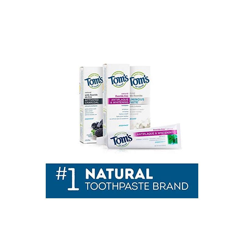 Tom's of Maine Travel Size Anticavity Fresh Mint Toothpaste, 3